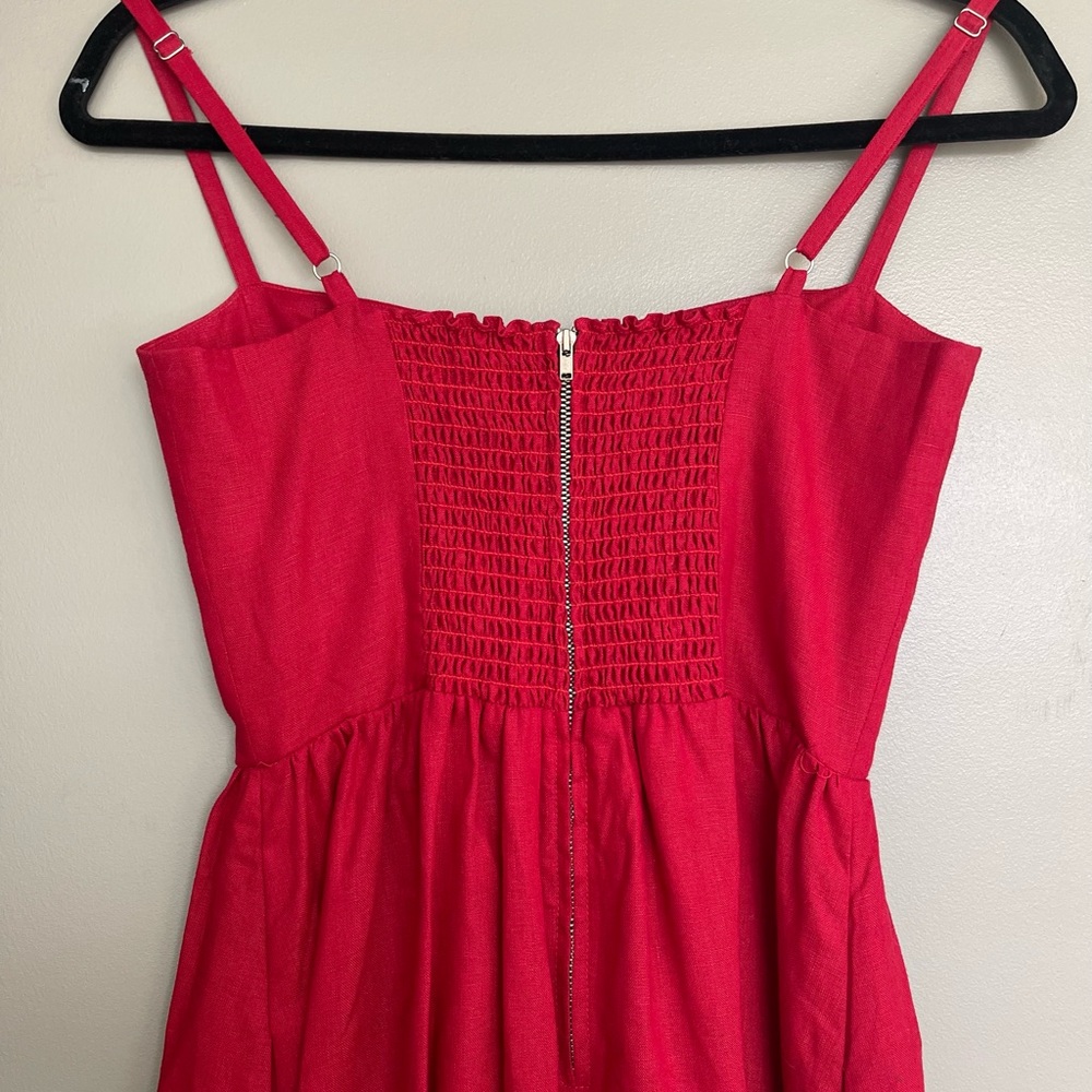 Reformation Square Neckline Midi Length Dress💃